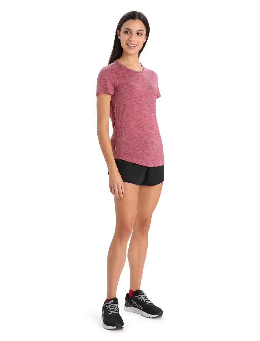 Icebreaker Merino Sphere II Lyhyt Sleeve Naisten T Paidat Pinkki | FI 1567OKIR